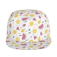 thumbnail image 2 of Fotbe Watermelon And Lemon Flat Bill Visor Cap Classic Snapback Hat Polyester Foam Trucker Hat Trucker Cap Adjustable Baseball Cap, 2 of 9