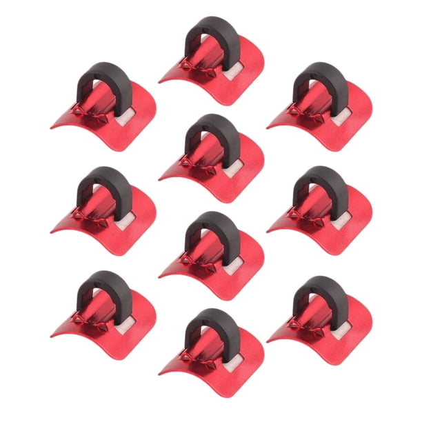 10 Clips Para Cables De Bicicleta Sunnimix Color Rojo