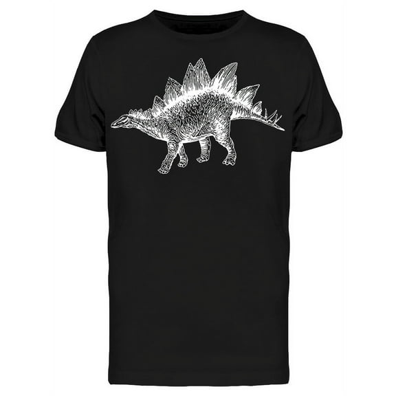 Graphical Dinosaur Stegosaurus T-Shirt Men -Image by Shutterstock, Male 3X-Large
