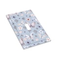 thumbnail image 3 of Kll Blue Butterfly Wall Plate,Gloss Finish,Standard Size 1 - 5" X 3", Polycarbonate Thermoplastic,Electric Receptacle Plug Covers, 3 of 8