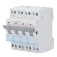 thumbnail image 1 of "DIN Rail Mount 4P Dual Power Manual Transfer Switch with Single Side Interlock, 400VAC 63A, Overload & Short Circuit Protection, PC Flame Retardant Shell, 3-Color Indicator Window for, 1 of 4
