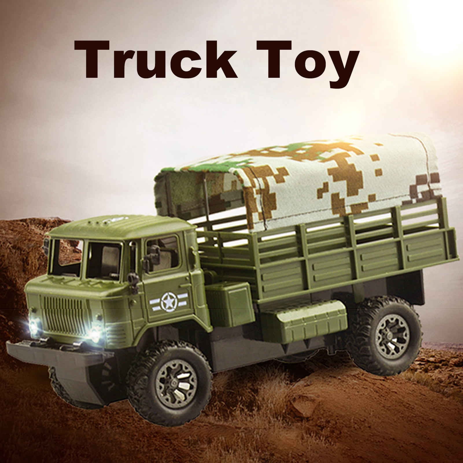 Biplut Truck Toy LED Light Remote Control Quickly Move Truck Remote