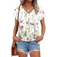 thumbnail image 2 of My Orders Lightweight Tops & Blouses Button Down Shirts for Women Soft Summer Clothes for Women 2025 Vacation Plus Women Summer Tops Cotton Short Sleeve Tunic Tops for Women XS, 2 of 4
