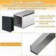 thumbnail image 3 of XVX Square Pipe Plugs, 50mm50mm Square Tube End Cap for Chair Leg, Square Plastic Plugs,20Pcs, 3 of 5