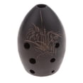 thumbnail image 2 of Artesanos 8 Agujeros de material tierra Viento Flauta Artesanal Xun coleccionable perfke Arcilla 8 agujeros Ocarina, 2 of 9
