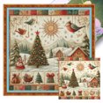 thumbnail image 1 of Hilo Algodón Ecológico Bordado Punto Cruz Navidad Impreso 11CT 50x50cm, 1 of 9
