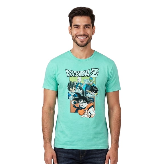 Dragon Ball Z T-Shirt Men's Group Attack Short Sleeve Tee