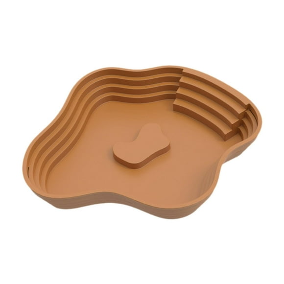 Decoración de la piscina de la piscina de es de la piscina de es para la serpiente de hámster Marrón l