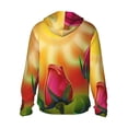 thumbnail image 3 of Sigee Rose Psychedelic Print UPF50+ Men's Sun Protection Hoodie Shirt SPF UV Shirt Long Sleeve Fishing Outdoor Lightweight, S-3XL, 3 of 9
