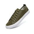 thumbnail image 2 of The Fashion Supply Skylar Canvas Women's Sneakers - Canvas Shoes for Women Sneakers, Comfortable Sneakers for Women, Olive with size 9, 2 of 5
