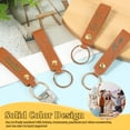 thumbnail image 6 of Austok 100Pcs PU Leather Keychain Blanks Bulk Blanks Keychain Kit with Key Rings DIY Multipurpose Keyring Set for DIY Key Chains Craft, 6 of 9
