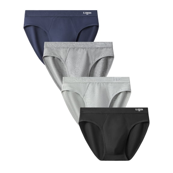 Men's Cotton Brief Underwear Soft Stretch Mid Rise Briefs