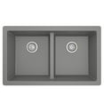 thumbnail image 3 of Karran Usa Qu-810-Pk1 Quartz Qu 32" Undermount Double Basin Quartz Composite Kitchen Sink, 3 of 5