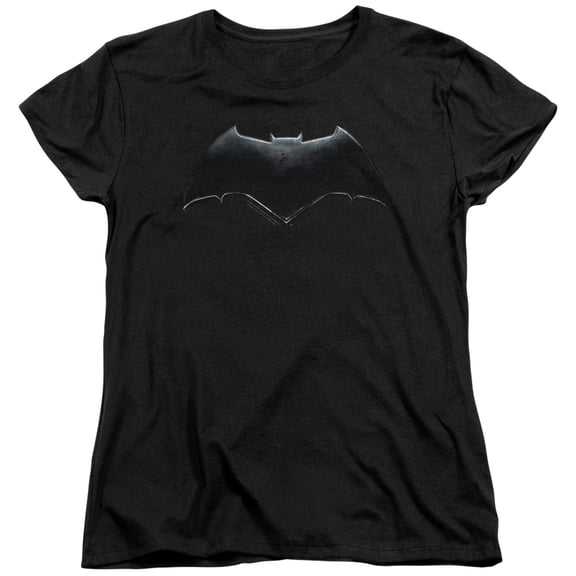 Justice League Movie - Batman Logo - Women's Short Sleeve Shirt - Medium