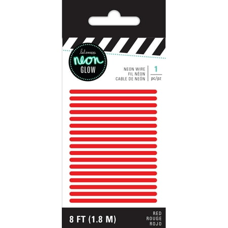 Heidi Swapp Neon Glow Wire 8'-Red
