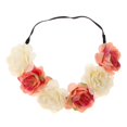 thumbnail image 4 of para el cabello floral Novia Boda Sombreros Verano Playa Diadema s de flores para el cabello Champagne + roja perfecl Diadema de flores Boho Guirnalda, 4 of 8