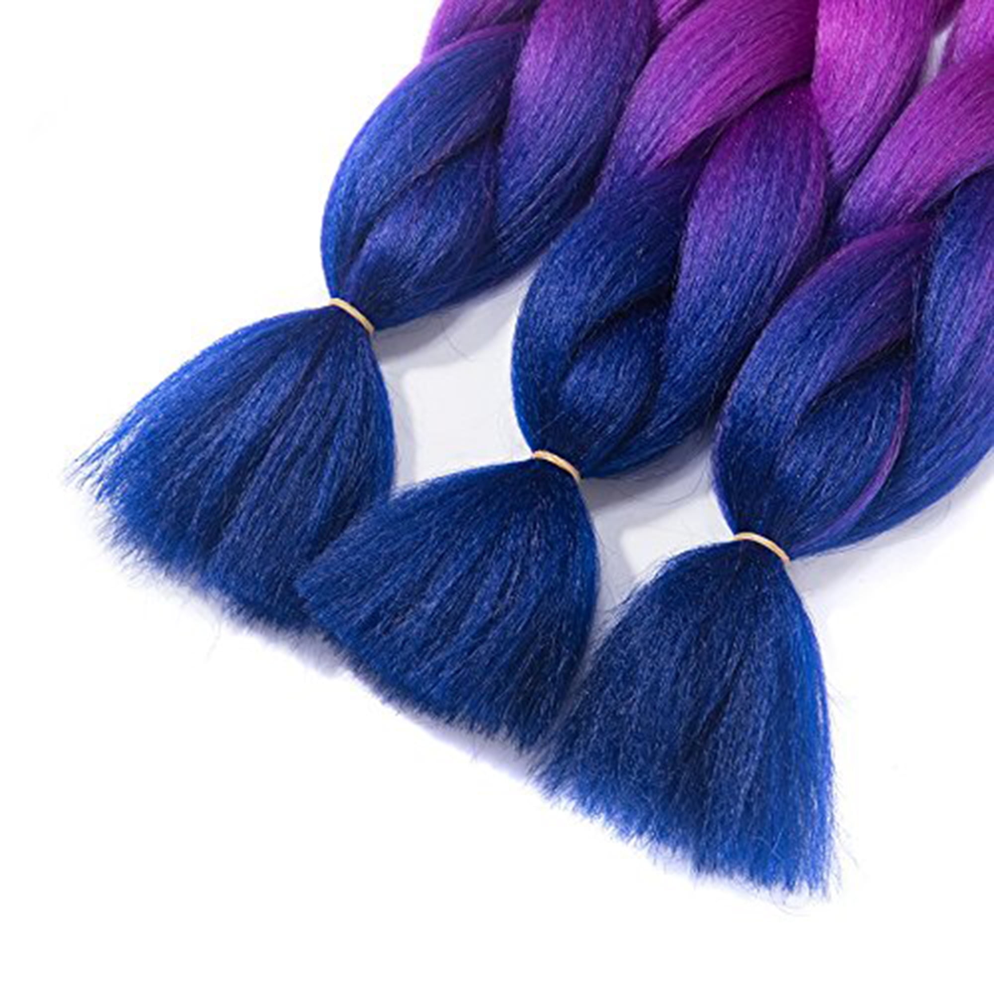 Buy MSBELLE Ombre Braiding Hair Supplies 5Pcs/Lot Hair for Braiding Hair  Ombre 24Inch Jumbo Colorful Braiding Hair Pre stretched  100g/Pcs(Black-Purple Red-Blue) Online at desertcartEcuador