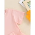 thumbnail image 6 of Bagilaanoe 2pcs Newborn Baby Girl Shorts Set Short Sleeve T-Shirts Tops + Ribbed Shorts 6M 12M 18M 24M Infant Casual Summer Clothes, 6 of 7