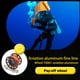 thumbnail image 4 of Mantenga el carrete de buceo carrete portátil Color sólido Poliéster Reeles Pesca de freedivismo Accesorios submarinos con gancho de doble extremo negro 30m Scienceny OD003289-01, 4 of 7