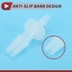 thumbnail image 5 of Conectores de manguera de barbado de plástico Unique Bargains de 1/8" a 1/4" para acuarios, plástico transparente, 5 piezas, 5 of 7