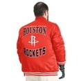 thumbnail image 3 of Men's G-III Sports by Carl Banks Red Houston Rockets Adaptive Bold Logo Satin Varsity Jacket, 3 of 5