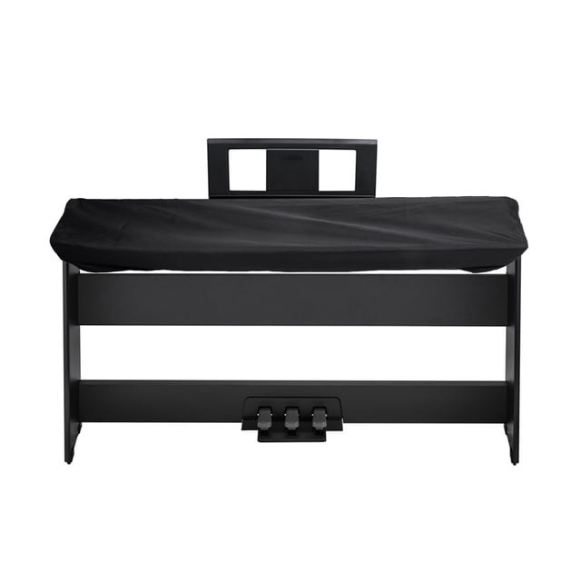 CRAFTHROU 1Pcs Black Cloth 61 Key Electronic Piano Dust Cover for Electric Pianos and Keyboards