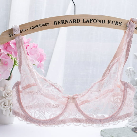 Bras for Women Clearance Women's V-neck Adjustable Straps Underwire sex Floral Lace Bra