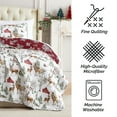 thumbnail image 4 of Southshore Fine Living, Inc. Christmas Quilt, King Size Set with 2 Pillow Shams, White Christmas, 4 of 8