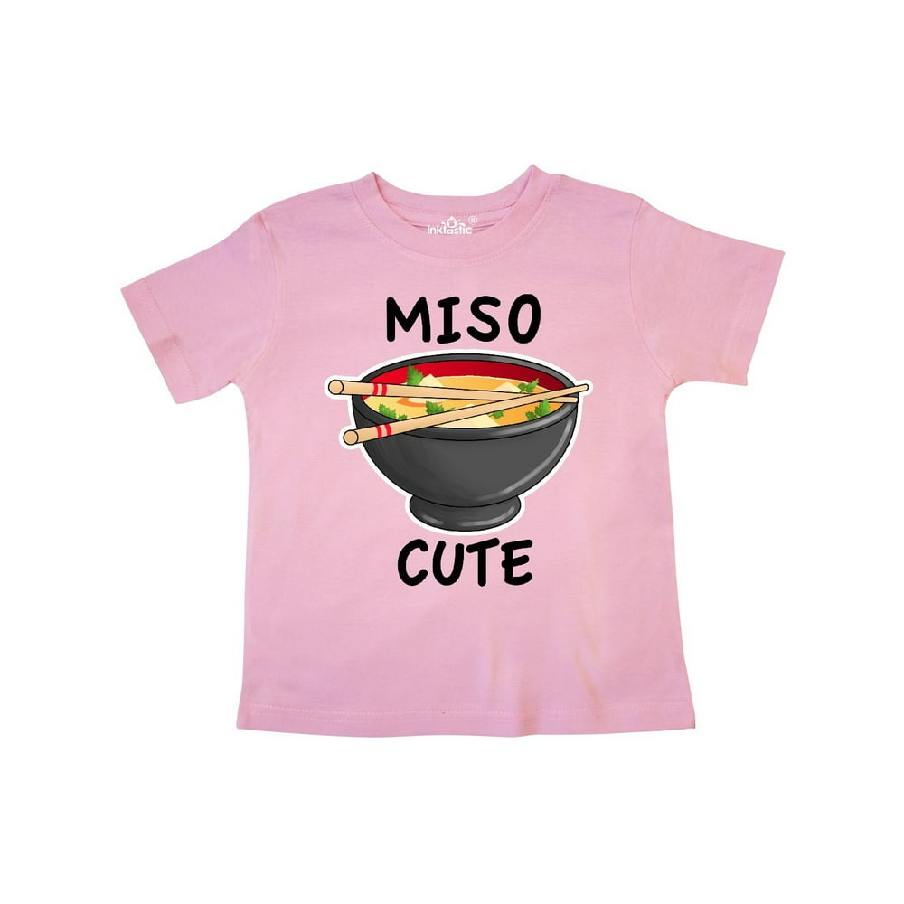 INKtastic - Miso Cute with Miso Soup Toddler T-Shirt - Walmart.com ...