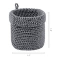 thumbnail image 3 of REGALWOVEN 2 Packs Woven Storage Basket, Round Storage Bin for Key Tray Bowl for Entryway Desk, Catchall Home Decor Gray 5.1*5.5in, 3 of 5