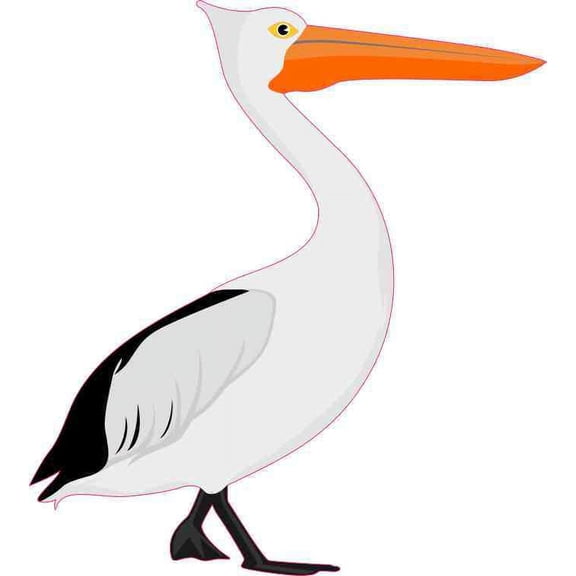 4.5inx5in Pelican Sticker Vinyl Animal Vehicle Window Decal Bird Stickers