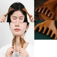 thumbnail image 4 of Deer Antler Comb Awwp Stock Clearance Madness Head Massage Comb Five Golden Sandalwood Comb Sandalwood Massager Sandalwood Comb Wooden Scalp Massager Hair Growth Massage Comb, 4 of 7