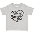 thumbnail image 3 of Inktastic I Love My Oma and Opa in Black Chalk Heart Boys or Girls Baby T-Shirt, 3 of 5