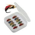 thumbnail image 3 of 10 Uds cebos de pesca con mosca señuelos de pesca con ganchos de acero inoxidable cebos artificiales al aire libre para viajar pesca lubina, 3 of 9