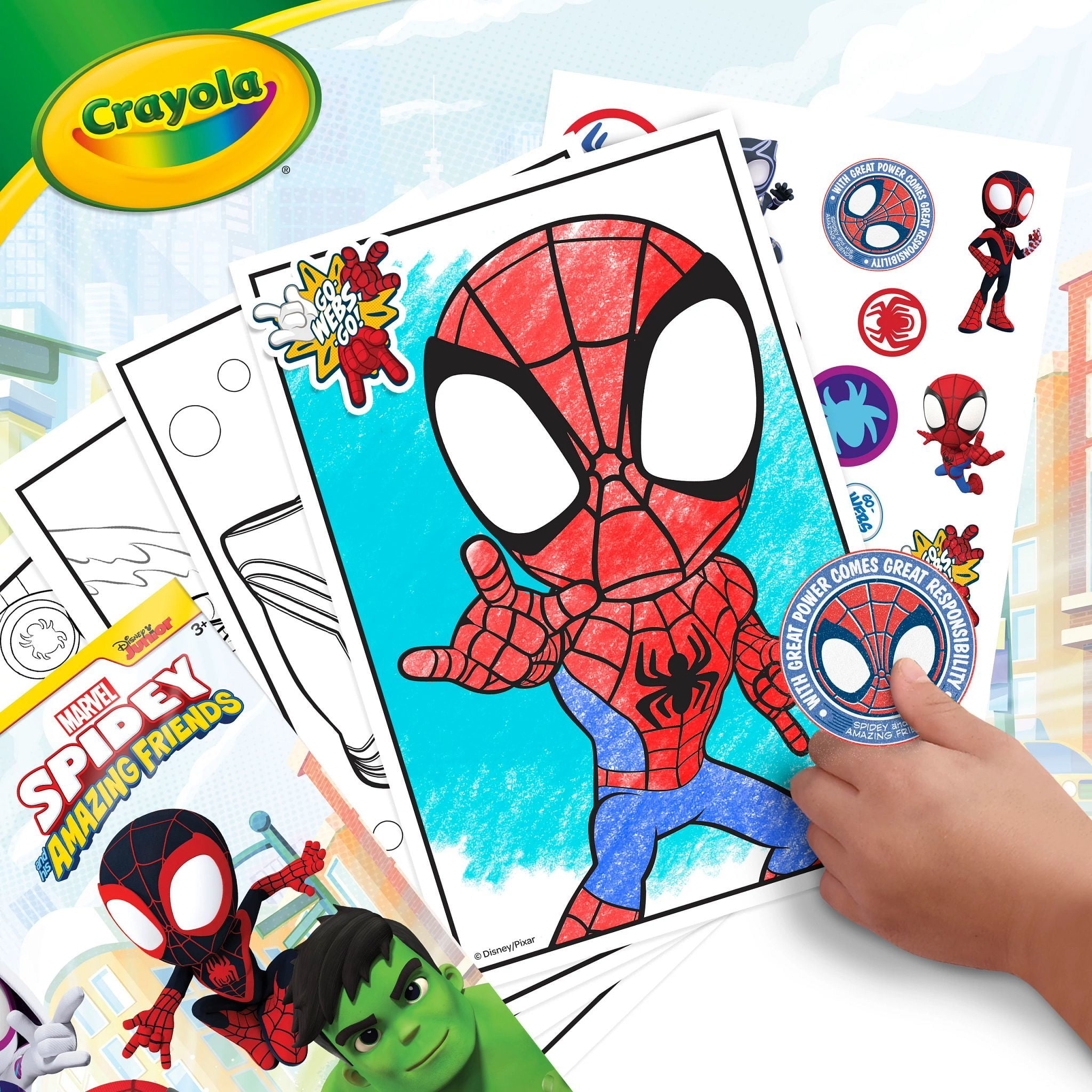 Buy Crayola Spiderman Coloring Book, Stickers Included, 96 Pages, Gift