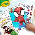 Crayola Spiderman & Friends Coloring Book, 96 Pages, Stickers Included ...