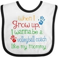 thumbnail image 3 of Inktastic Volleyball Coach Like Mommy Boys or Girls Baby Bib, 3 of 4