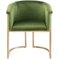 thumbnail image 4 of Meridian Furniture Tierra Olive Velvet Dining Chair, 4 of 8