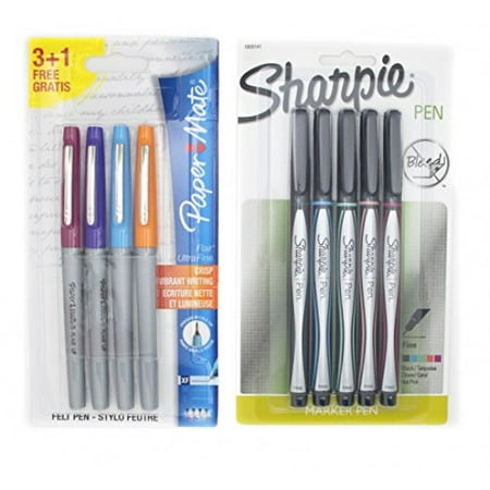 fine pens sharpie point pack tip assorted flair mate smear bundle felt pen ultra non colors paper
