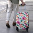 thumbnail image 3 of Pioneer Flower Floral Print Pattern Luggage Cover Fashion Suitcase Cover Baggage Covers Fit 25-28 Inch Luggage (Go Travel), 3 of 5