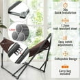 thumbnail image 5 of Tranquillo Universal 116" Double Hammock w/Adjustable Stand and Bag, Brown, 5 of 12
