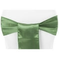 thumbnail image 1 of 10 Pcs, Standard Satin 6" W X 108" L Chair Sash - Willow Green For Wedding & Event Decor, 1 of 1