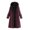 Wine, variant on IROINNID Women's Anorak Coat Long Sleeve Solid Color Hoodie Outwear, Comfy Fleece Colorblock Drawstring Pocket Zip Coat Blouse