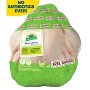 Perdue Harvestland, Free Range, Fresh Whole Chicken with Giblets, 4-6.2 lbs.