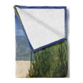 thumbnail image 2 of Beach Pathway Soft Flannel Fleece Blanket, Sandy Path Going to a Peaceful and Empty Beach Summer Season Vacation Theme, Cozy Plush for Indoor and Outdoor Use, 50" x 70", Multicolor, by Ambesonne, 2 of 5