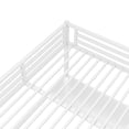 thumbnail image 6 of Leumius Queen Size Loft Bed with Desk,Metal Bed Frame with Power Outlet and LED Lights,Space-Saving,Noise Reduced,White, 6 of 11