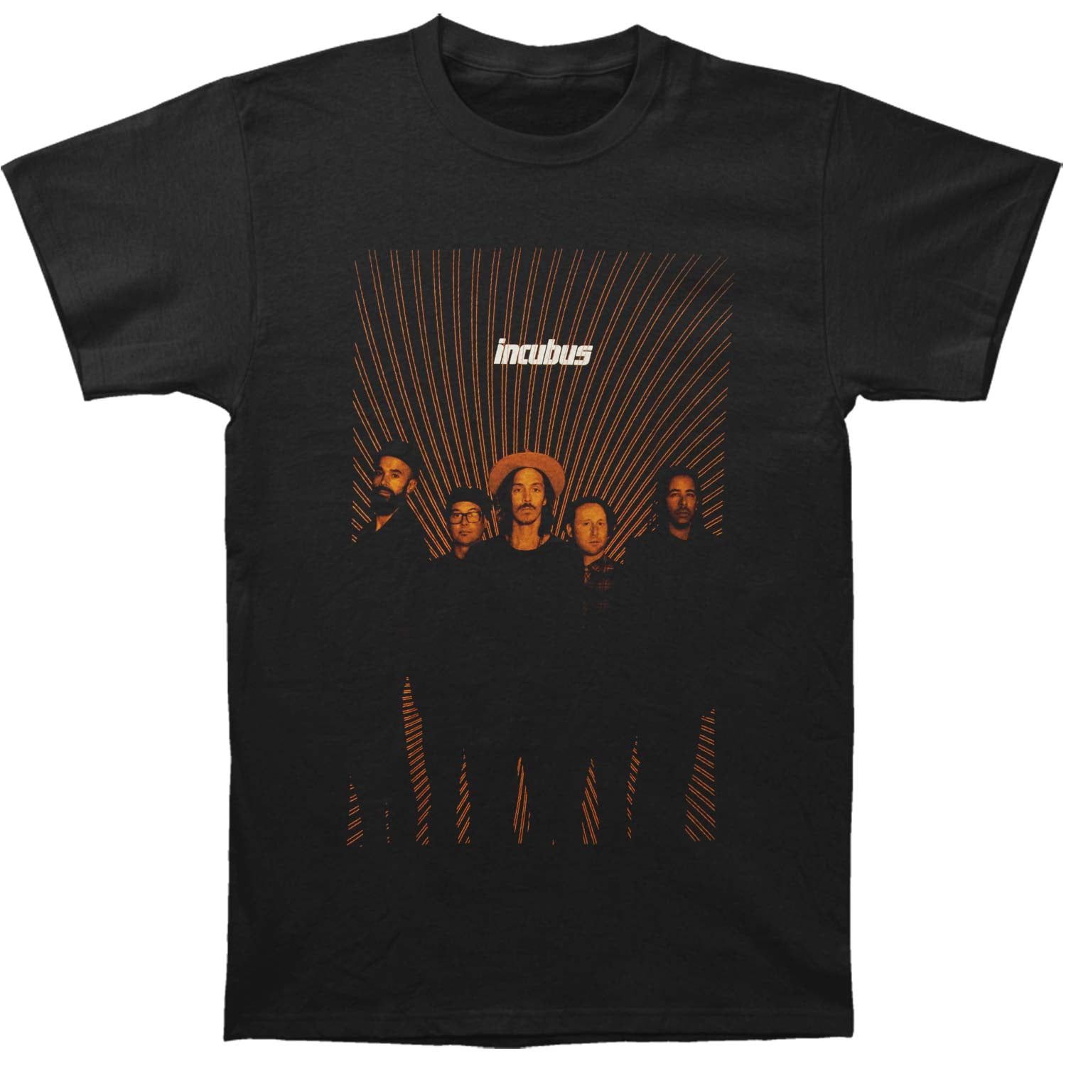 Incubus Incubus Men's Burst Tour Slim Fit Tshirt Black