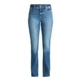 thumbnail image 5 of Time and Tru Women's Mid Rise Bootcut Jeans, Available in 30", 32", 34" Inseams, Sizes 0-20, 5 of 5