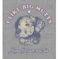 thumbnail image 2 of I Like Big Mutts And I Cannot Lie Whimsical Dog Adult Heather Gray Long Sleeve Hoodie-Medium, 2 of 3
