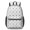 Baseballs and Caps Light Gray Pattern, variant on Baseballs and Bats Light Gray Pattern 17" Waterproof Oxford School Backpacks for Teens, S-Shape Padded Straps, for School, Travel, Hiking, Camping